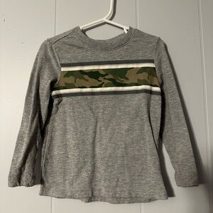 Gray Camouflage Stripe Toddler Shirt